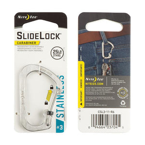 Carabiner with Slidelock (pcs) - Stainless Steel