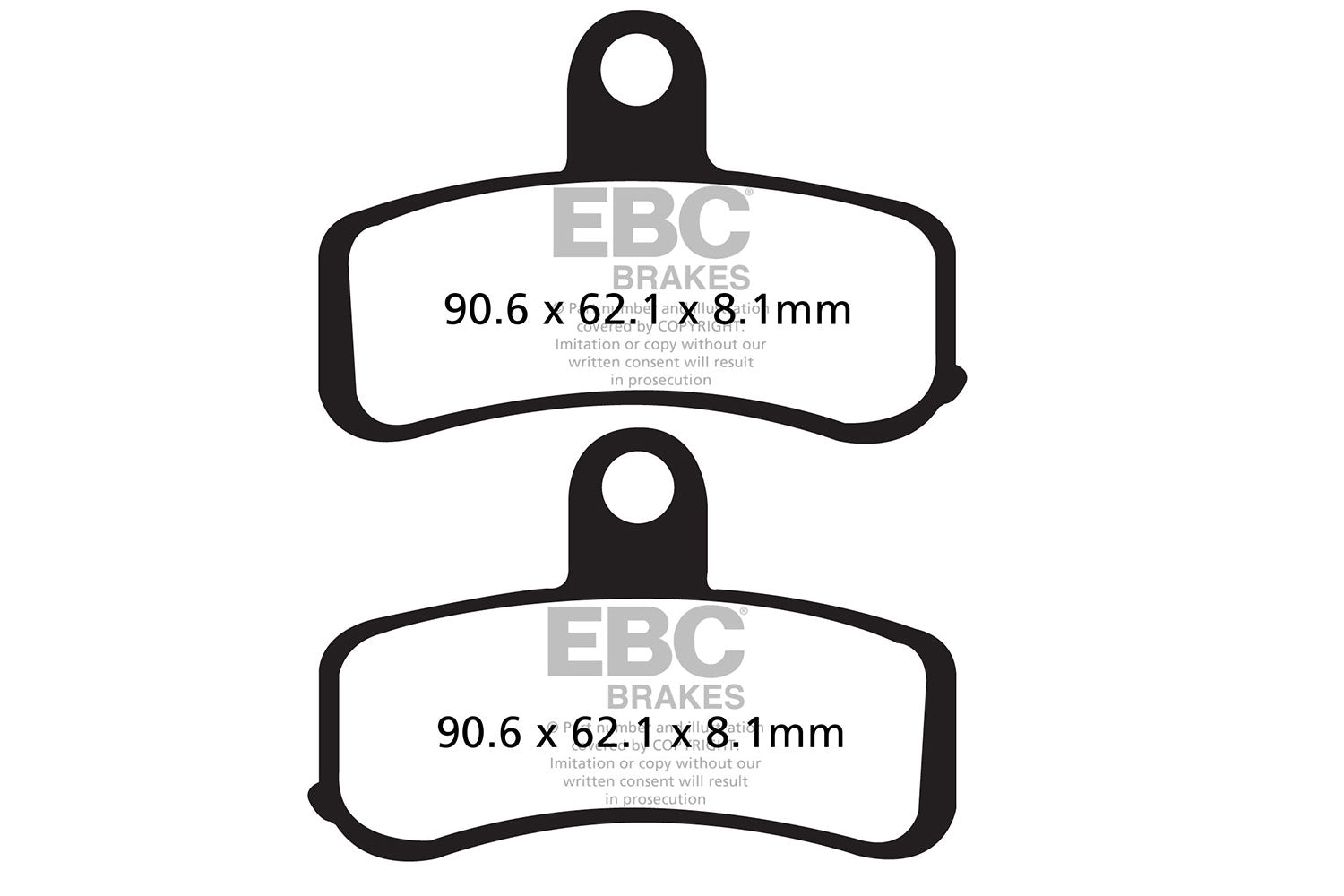 Brakes - FA457HH Fully Sintered - EBC (2 Set Front)