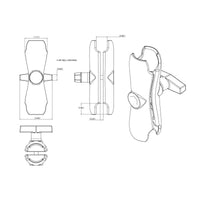 RAM® Double Socket Arm - C Size

