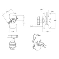 RAM® Double Socket Arm - C Size
