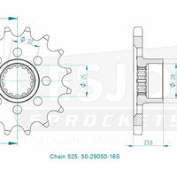 Sprockets Front (29050-16T)