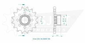 Sprockets Front (29050-16T)