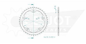 Sprockets Rear (29057-41T) - Esjot