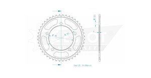 Sprockets Rear (29064-47T) - Esjot