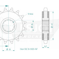 Sprockets Front (50-35023-16P)