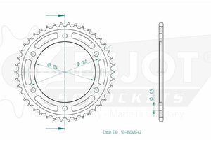 Sprockets Rear (35048- 42T) - Esjot