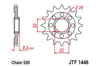 Sprockets Front (JTF1442-13T) - JT
