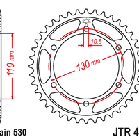 Sprockets Rear (479 - 43T) - JT