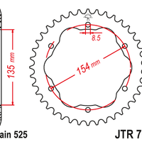 Sprockets Rear (761 - 42T) - JT