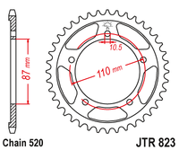 Sprockets Rear (808 - 50T) - JT
