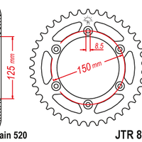 Sprockets Rear (897 - 49T) - JT