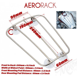Universal Carrier Aero Parcel Rack - Stainless Steel