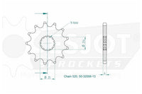 Sprockets Front (32006-13T) - Sports
