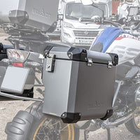 Bumot Luggage - Side case Only - EVO Defender (Black, Aluminium & Grey).
