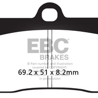 Brakes - FA095HH Fully Sintered - EBC (Front 2 Set)
