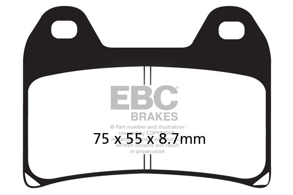 Brakes - FA244HH  Fully Sintered - EBC (2 Set Front)