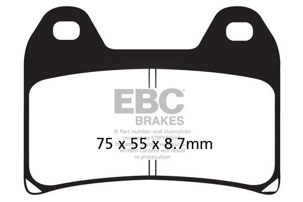 Brakes - FA244  Organic- EBC (1 Set Front)