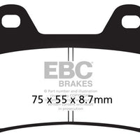Brakes - FA244V  Semi Sintered - EBC (1 Set Front)