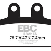 Brakes - FA256HH Fully Sintered  - EBC (Rear)