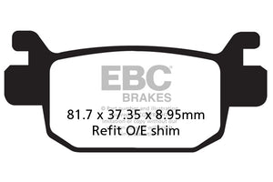 Brakes - SFA415HH Fully Sintered - EBC (Rear)