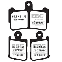 Brakes - FA499/4HH Fully Sintered  - EBC (Front)