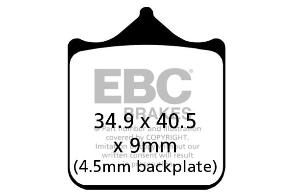 Brakes - FA604/4HH Fully Sintered - EBC (2 Set Front)