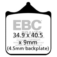 Brakes -  FA604/4HH Fully Sintered - EBC (Front)