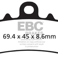 Brakes -FA606 Organic - EBC (Front)