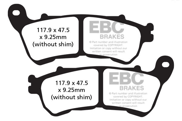 Brakes - FA640 Organic - EBC (Front)