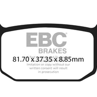 Brakes - FA698HH Fully Sintered - EBC (Rear)