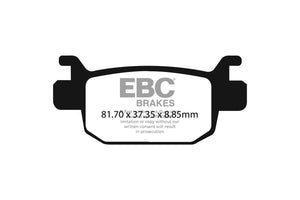 Brakes - 698V Semi Sintered - EBC (Rear)