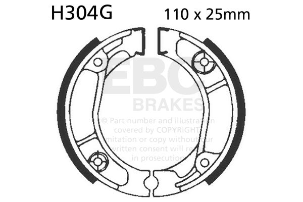 Brakes - H304G Organic - EBC