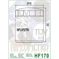 Oil Filter 170 - Hiflo (Black)