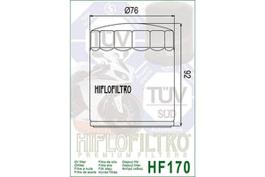 Oil Filter 170 - Hiflo (Chrome)