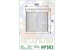 OIL Filter 563 - Hiflo