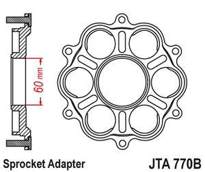 Sprockets Spares - Adaptor (770B) - JT