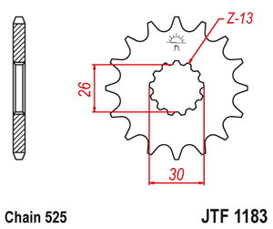 Sprockets Front (1183 - 18T) - JT ( 525 Pitch)