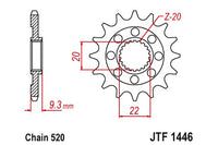 Sprockets Front (JTF1446-13T) - JT
