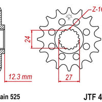 Sprockets Front (JTF444-17T) - JT