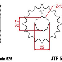 Sprockets Front (520 - 15T) - JT