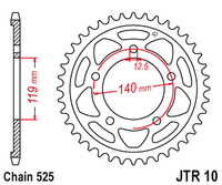 Sprockets Rear (10 - 45T) - JT
