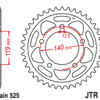 Sprockets Rear (10 - 45T) - JT