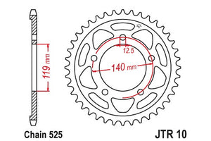 Sprockets Rear (10 - 44T) - JT