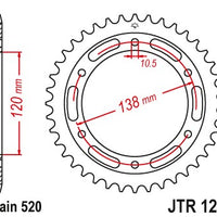 Sprockets Rear (JTR1220-38T) - JT