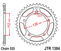 Sprockets Rear (1304 - 42T) - JT
