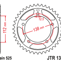 Sprockets Rear (1304 - 42T) - JT