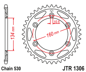 Sprockets Rear (1306 - 42T) - JT