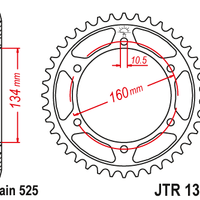 Sprockets Rear (1307 - 42T) - JT