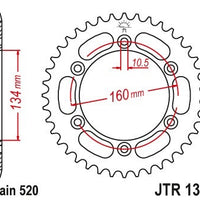 Sprockets Rear (JTR1308 - 40T) - JT