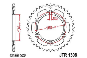 Sprockets Rear (JTR1308 - 40T) - JT